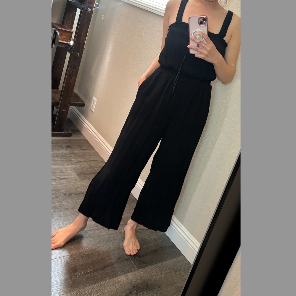 Madewell Tank Jumpsuit  Sleeveless Black 0